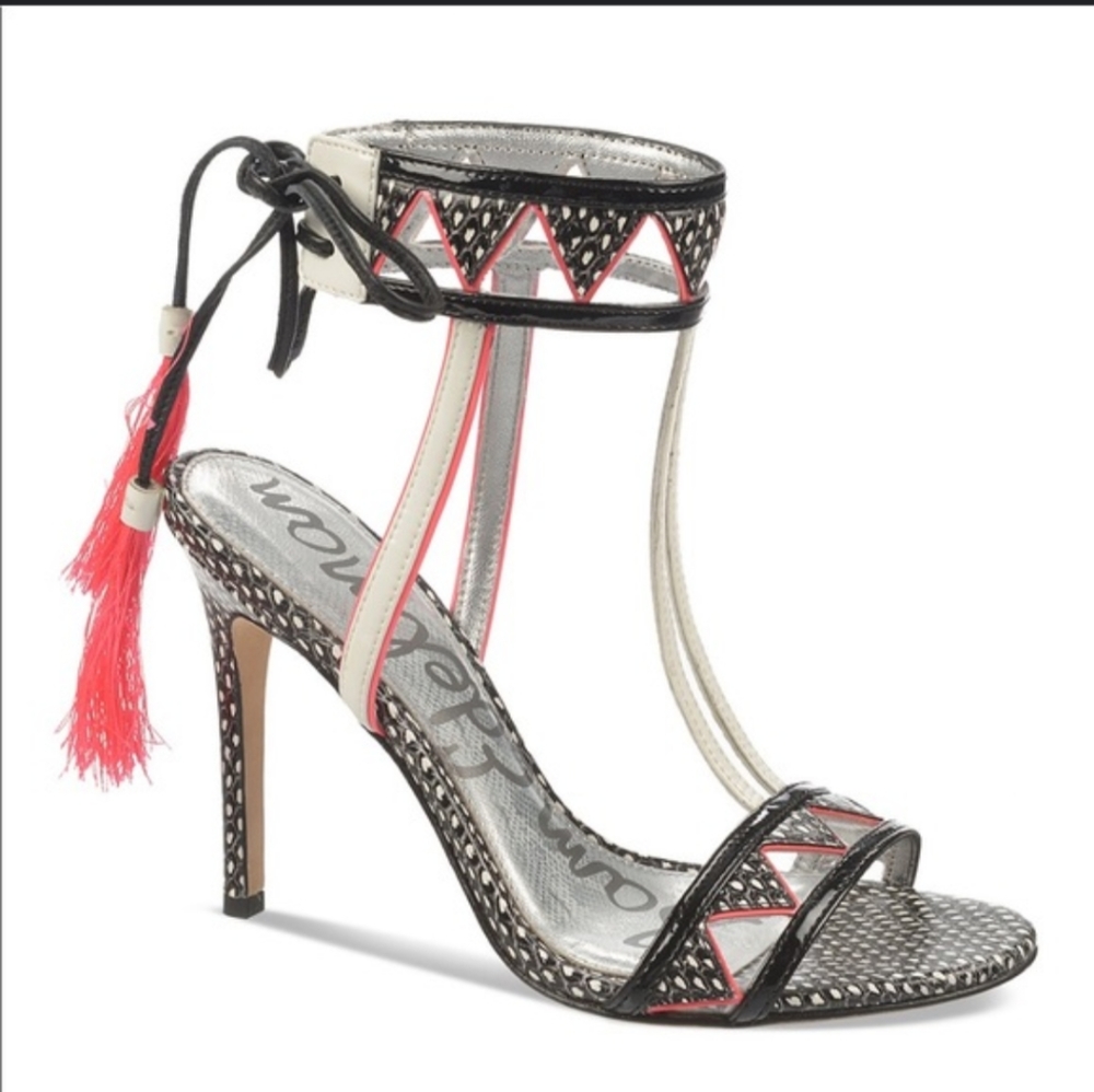 Sam Edelman Sadie pink tassel heels 6